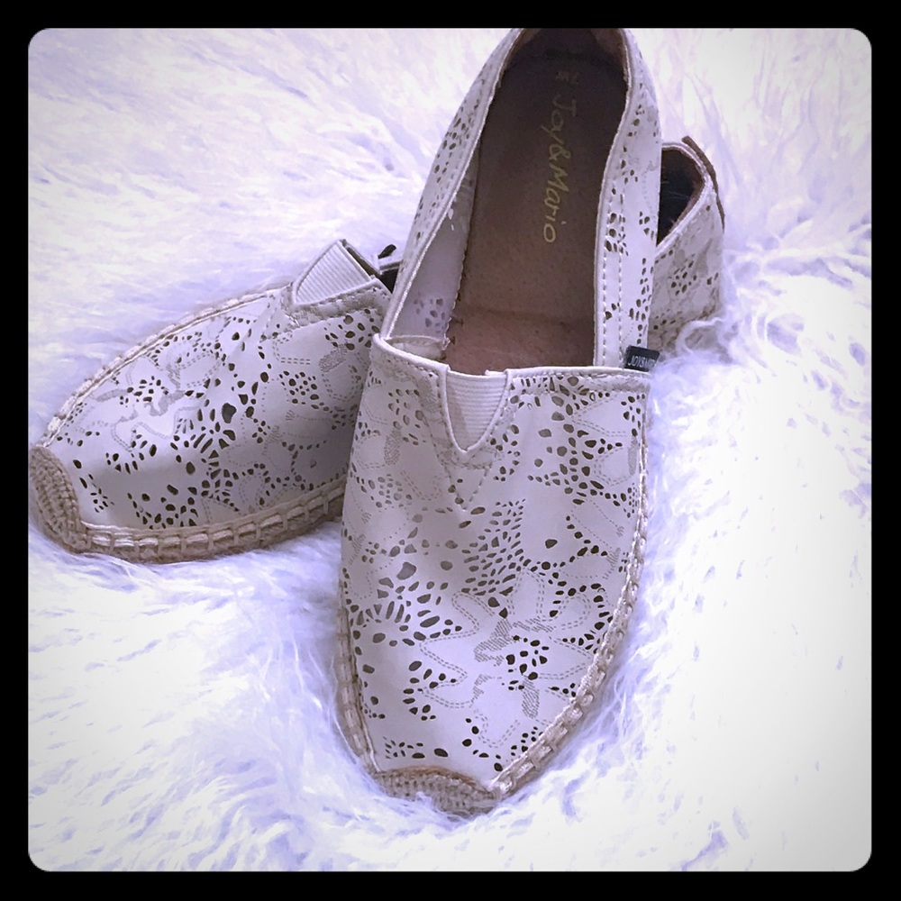 Size 7 Cream Espadrilles